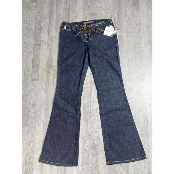 Guess Women's Jeans / Lace Up Low Rise / New with Tags - Picture 1 of 6